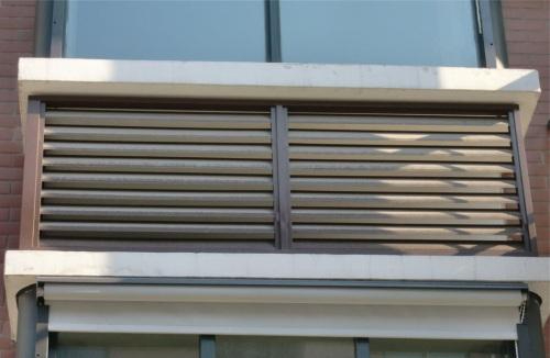 鋁合金百葉窗空調罩護欄安裝效果
