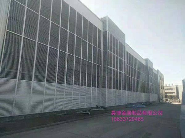 大型建筑外墻體百葉窗廠家安裝案例